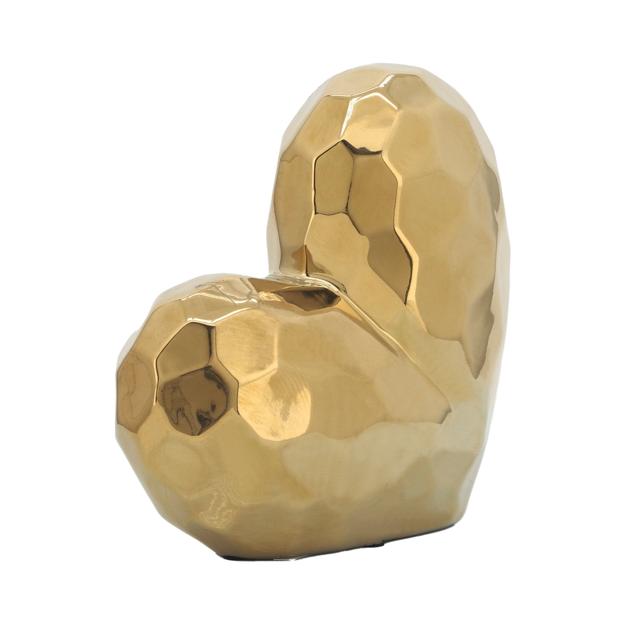 Gold Ceramic Heart 7.75" | Zigeze