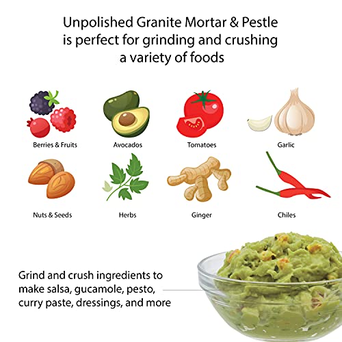 Granite 4 - Cup Molcajete Mortar and Pestle | Zigeze