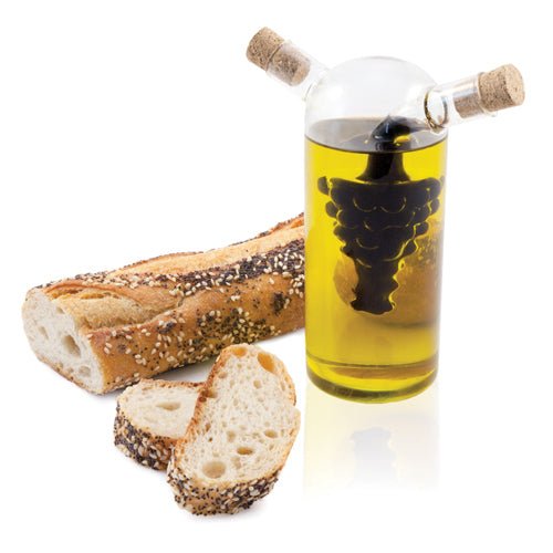 Hand - Blown Oil & Vinegar Cruet with Stoppers | Zigeze