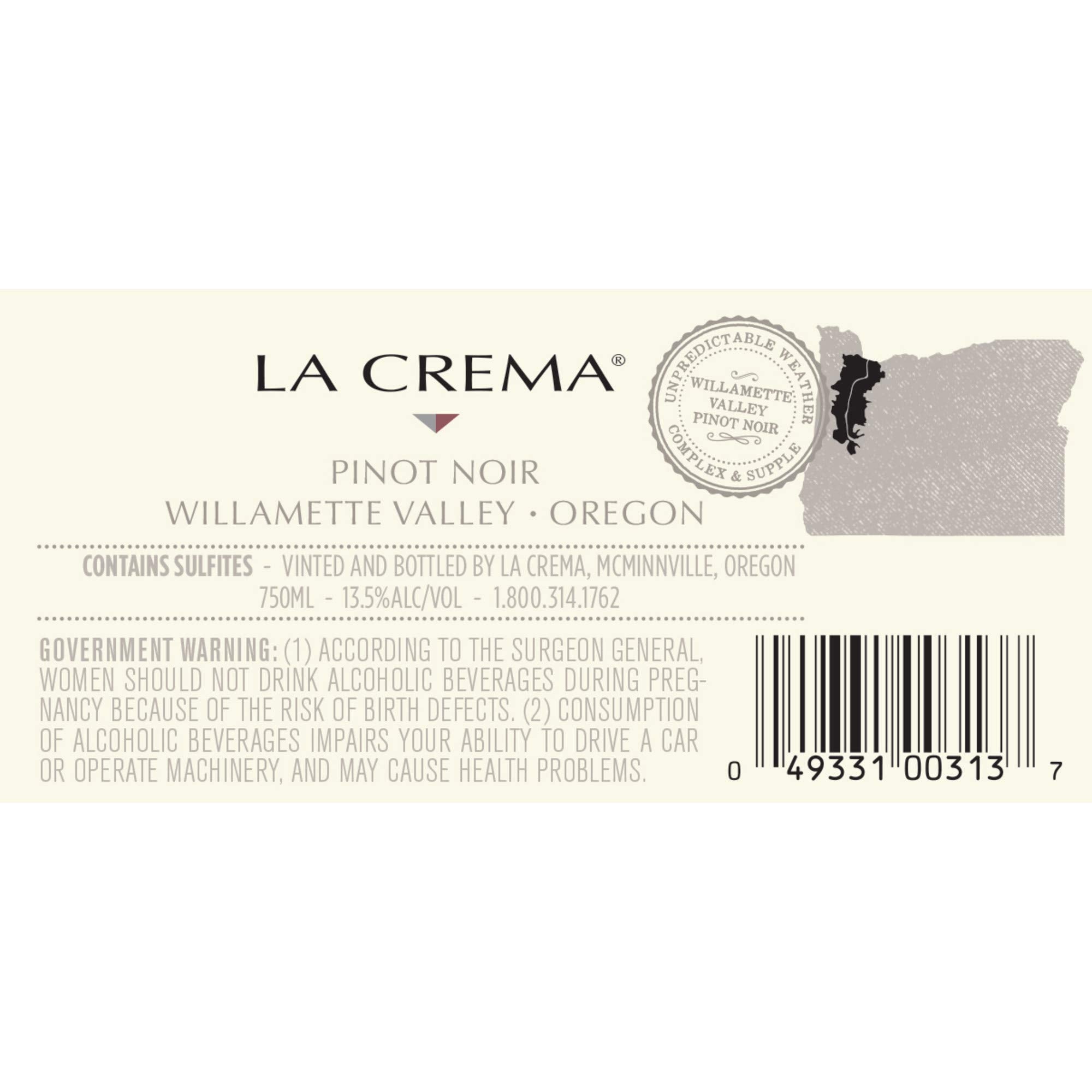 La Crema Willamette Valley Pinot Noir Red Wine | Zigeze