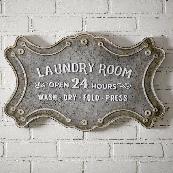 Laundry Room Metal Sign | Zigeze