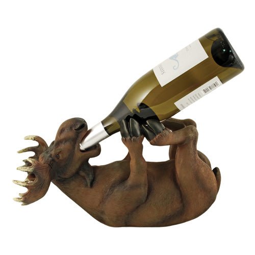 Mischievous Moose Singe Wine Bottle Holder | Zigeze