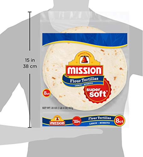 Mission Burrito Large Flour Tortillas, 8 Count | Zigeze