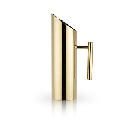 Modern Polished Gold Plated Pitcher | Zigeze