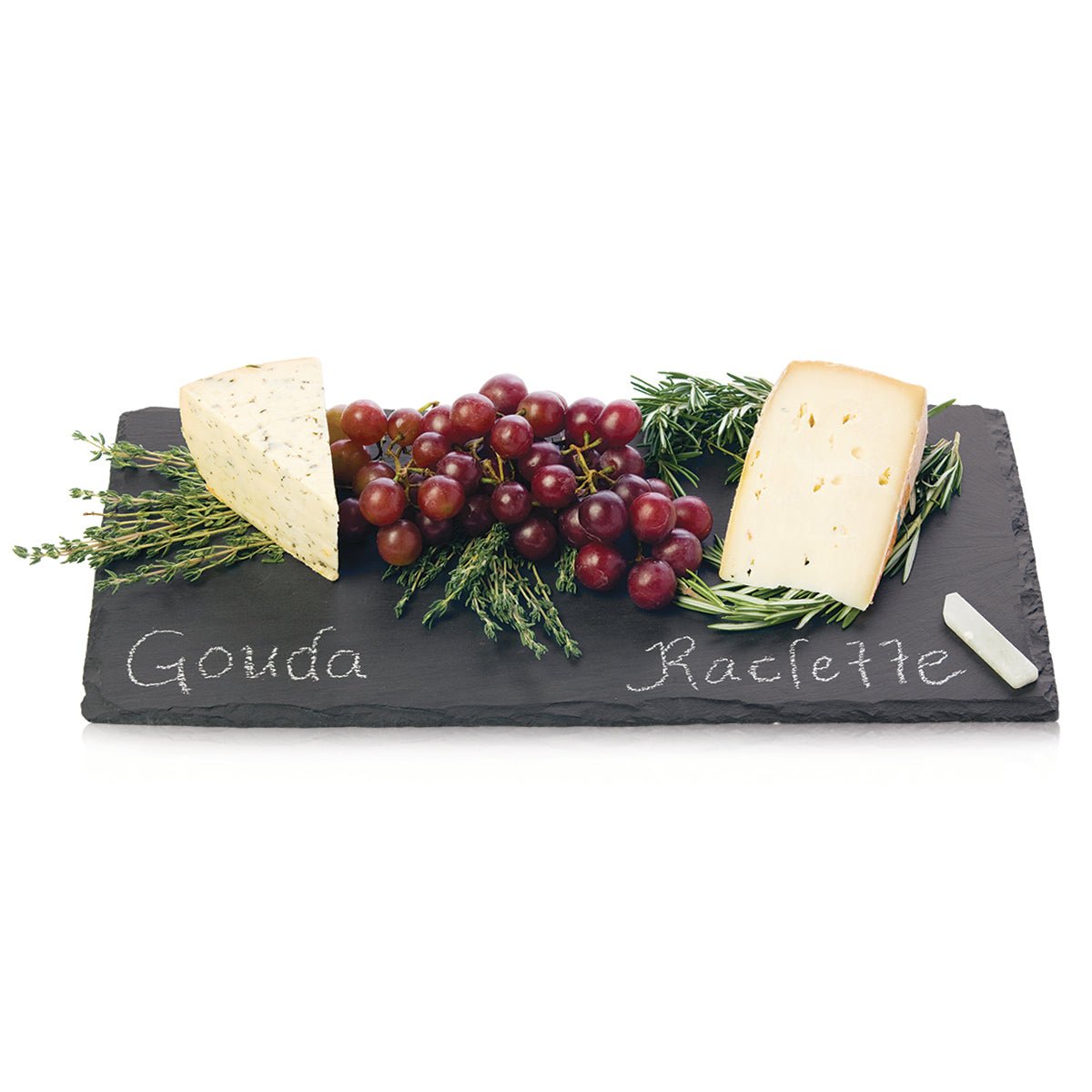 Natural Slate Cheese Board & Chalk Set | Zigeze