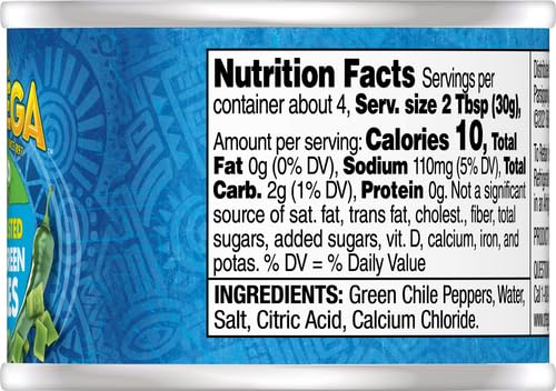 Ortega Fire Roasted Diced Green Chiles, Mild | Zigeze