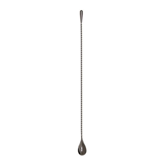 Polished Black Weighted Bar Spoon | Zigeze