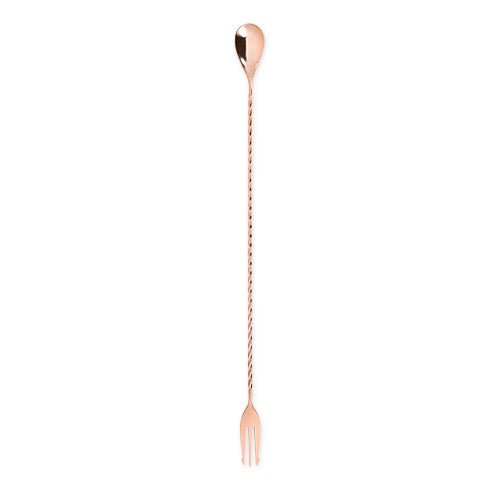 Polished Copper Trident Bar Spoon | Zigeze
