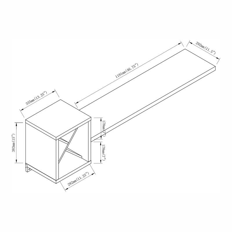 Reichart Wall - Mounted Wine Rack in White | Zigeze