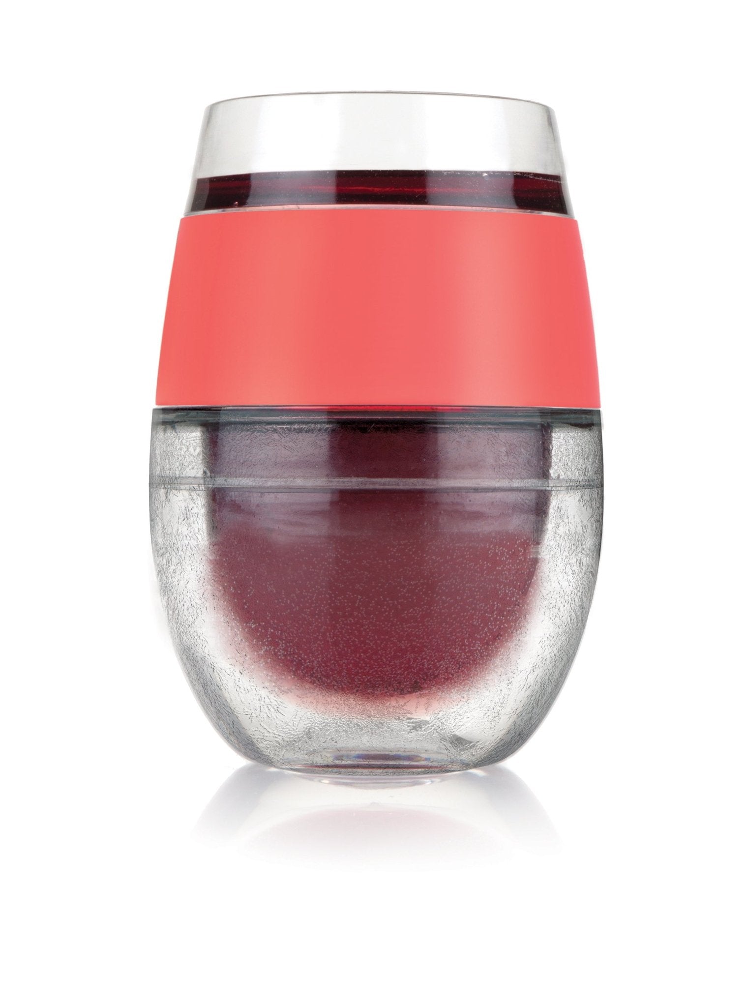Set of 2 Wine Freeze Cooling Cups in Coral | Zigeze