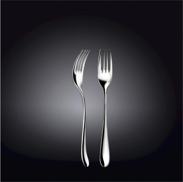 Set of 24 High Polish Stainless Steel Dessert Forks | Zigeze