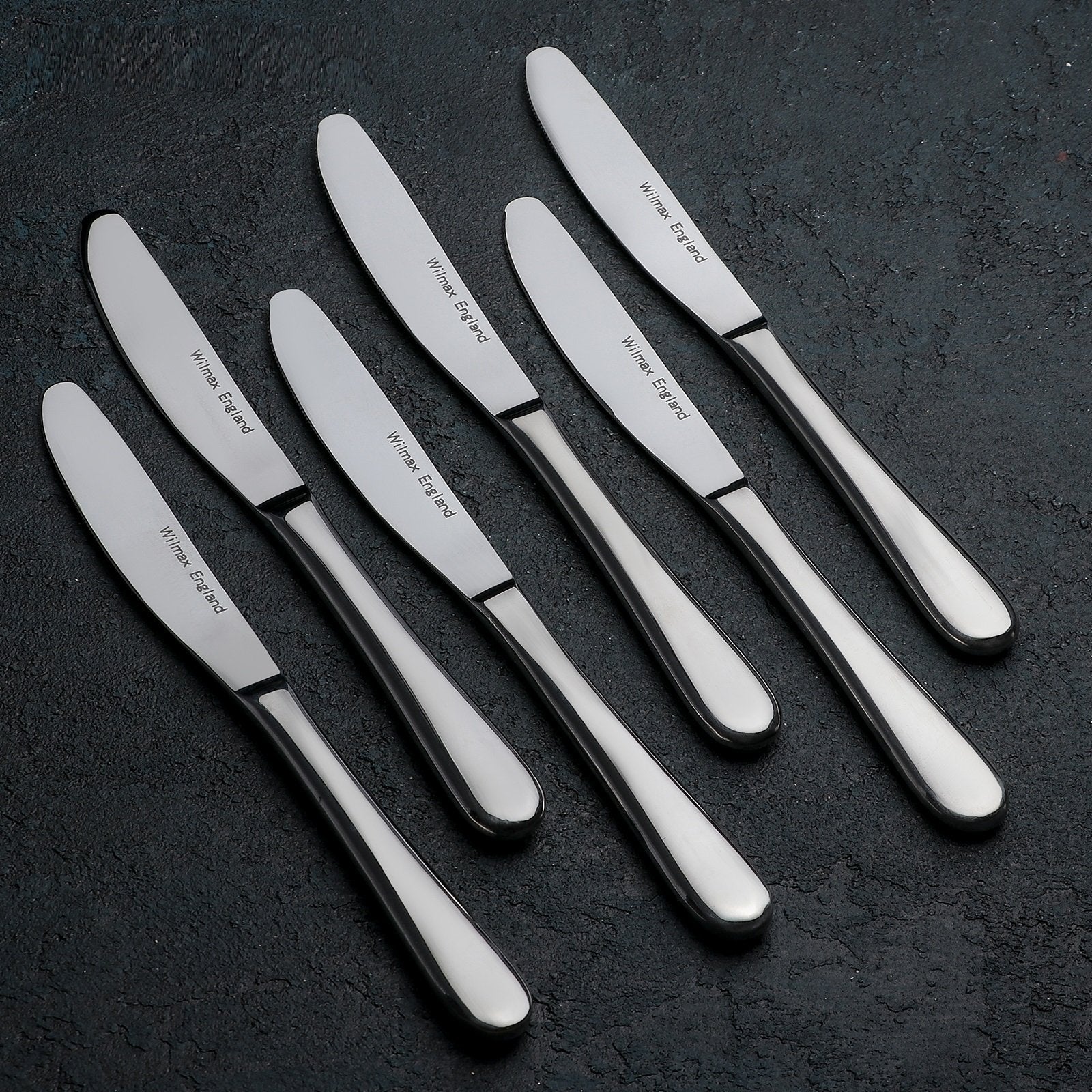 Set of 24 High Polish Stainless Steel Dinner 8.5" Knives | Zigeze