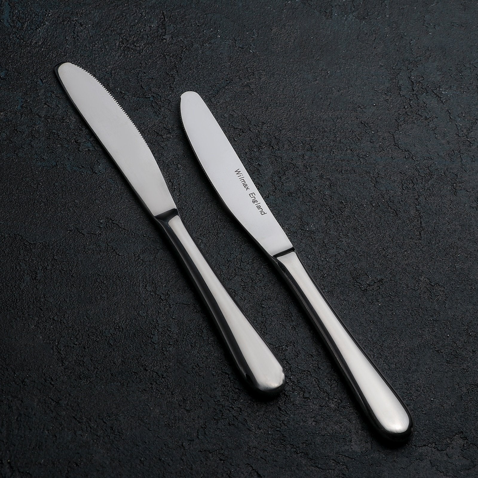 Set of 24 High Polish Stainless Steel Dinner 8.5" Knives | Zigeze