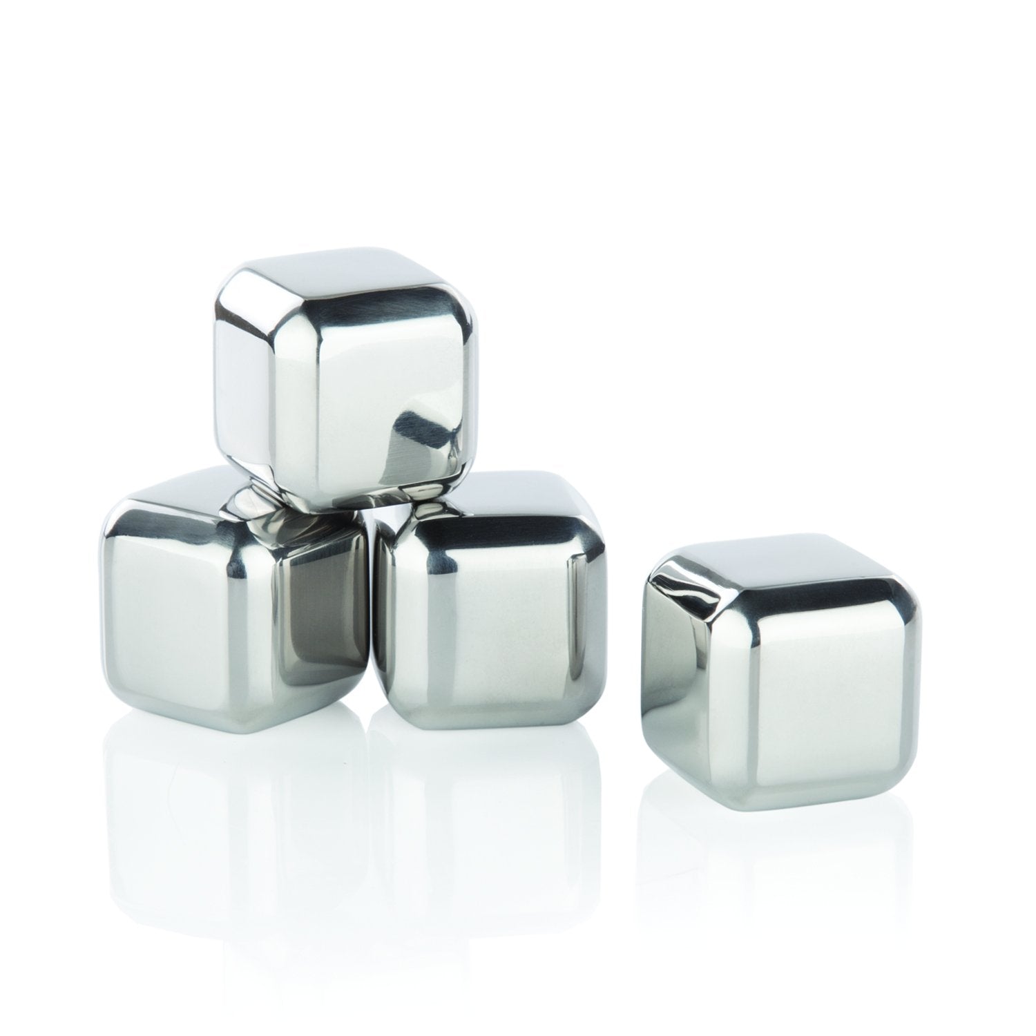 Set of 4 Small Stainless Steel Cubes | Zigeze