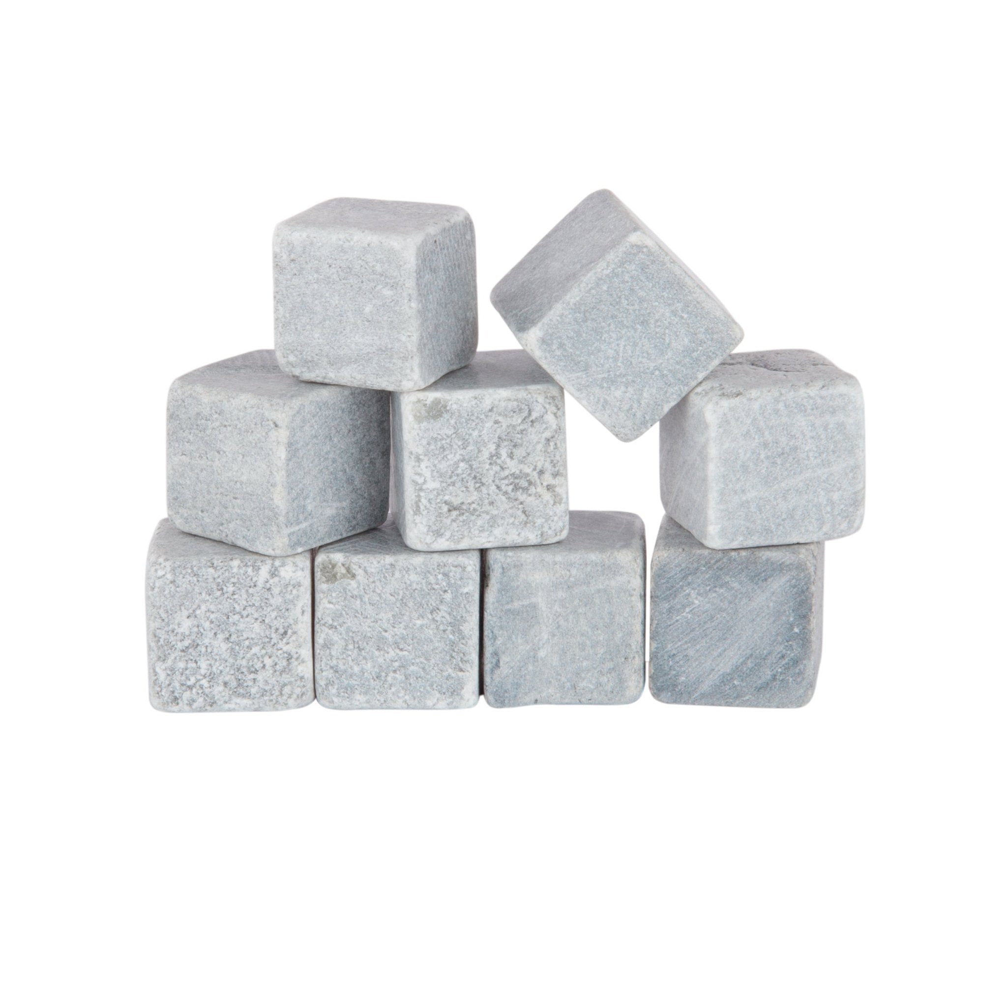 Set of 9 Glacier Rocks Soapstone Cubes | Zigeze