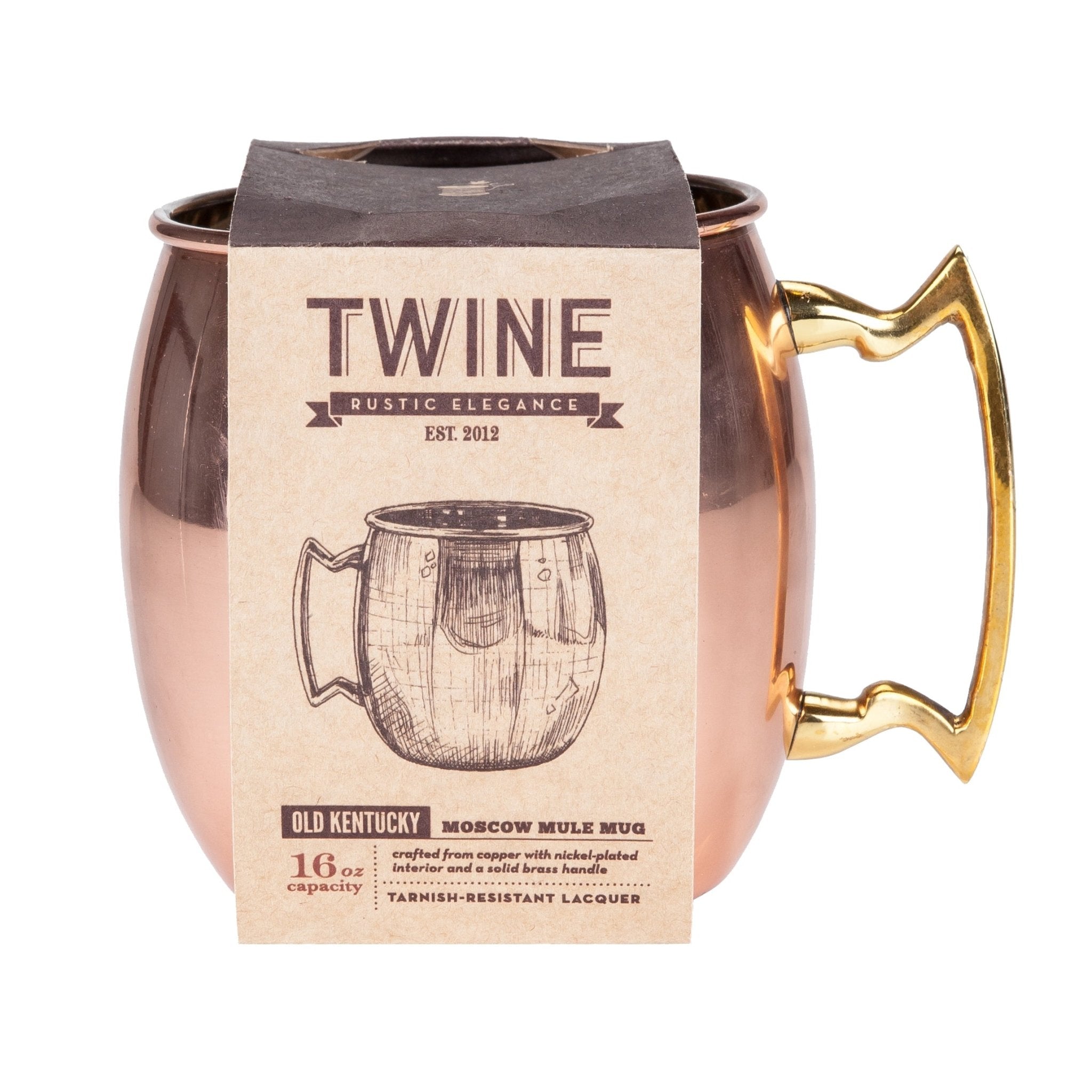 Solid Copper Moscow Mule 16 - Ounce Mug | Zigeze
