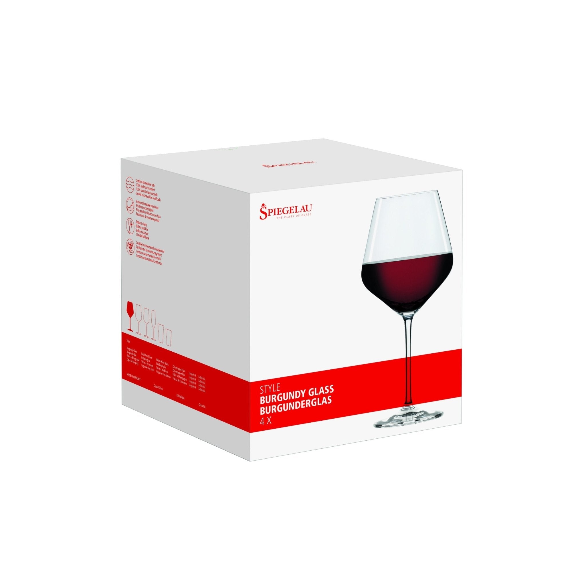Spiegelau Style 22.6 oz Burgundy Glass (Set of 4) | Zigeze