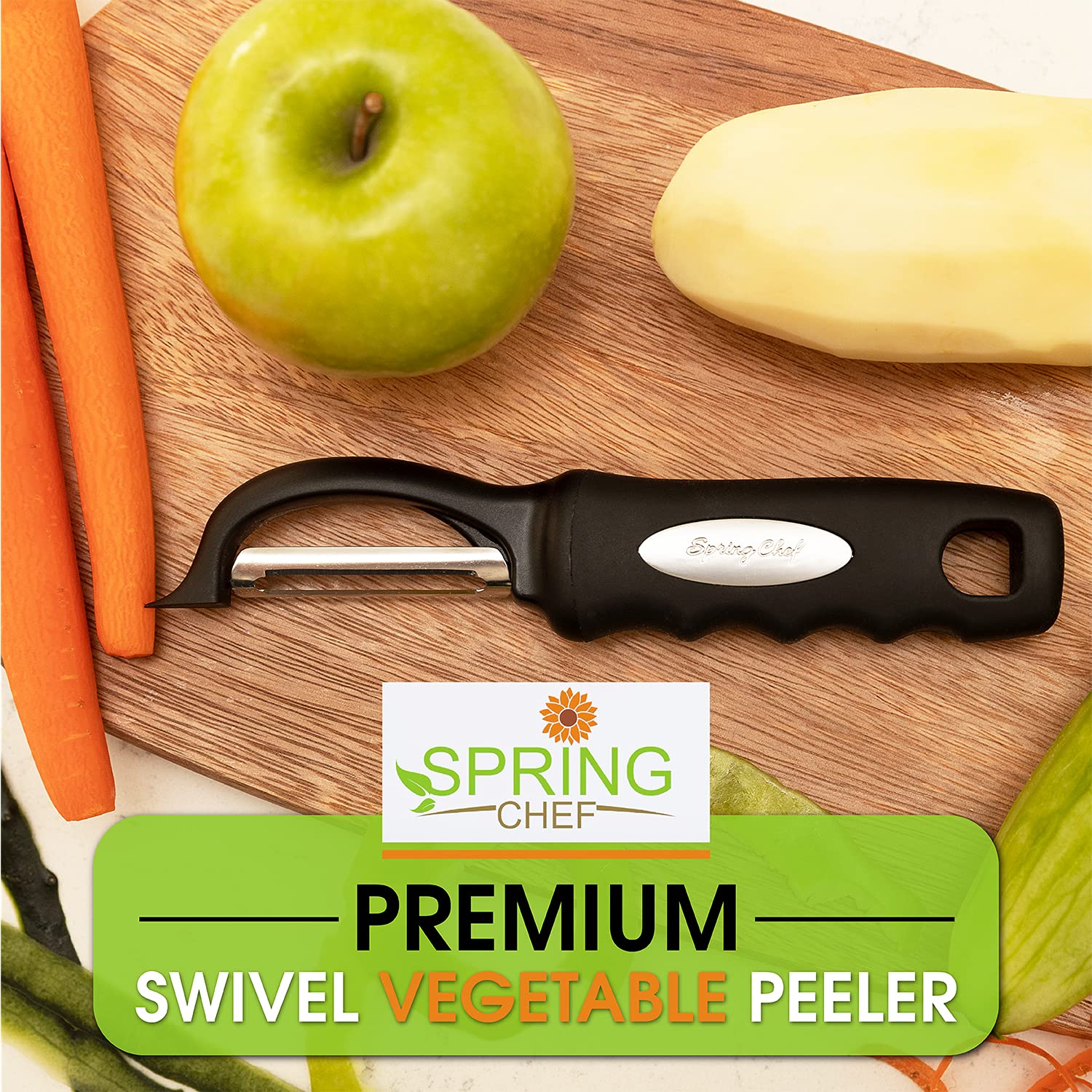 Spring Chef Premium Swivel Vegetable Peeler | Zigeze