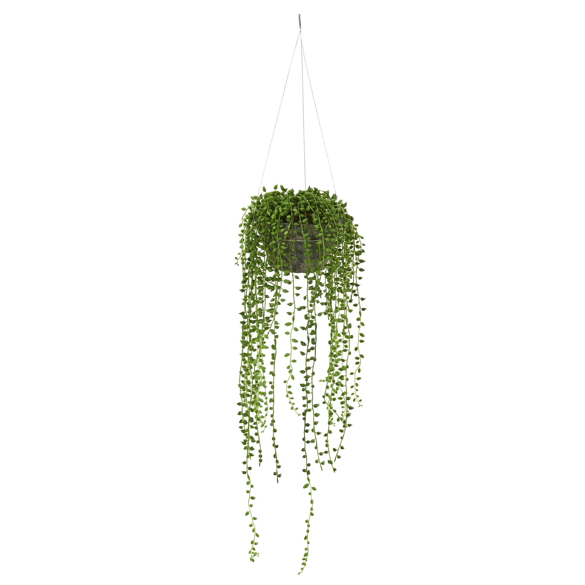 String of Pearl Artificial Plant Hanging Basket | Zigeze