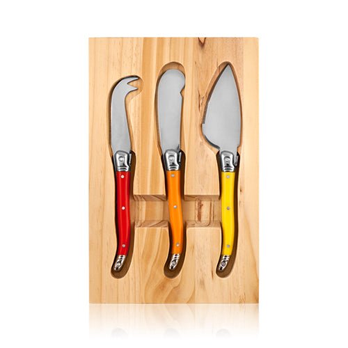 Sunnyside: Cheese Knives & Cutting Board | Zigeze