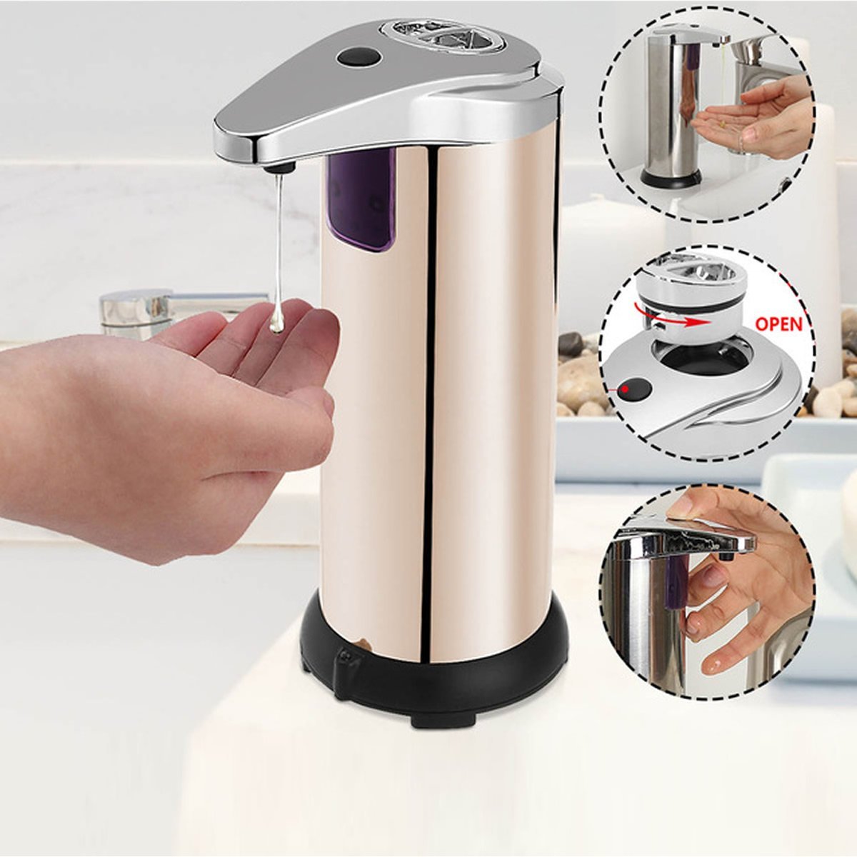 Touchless Auto Motion Soap Dispenser | Zigeze