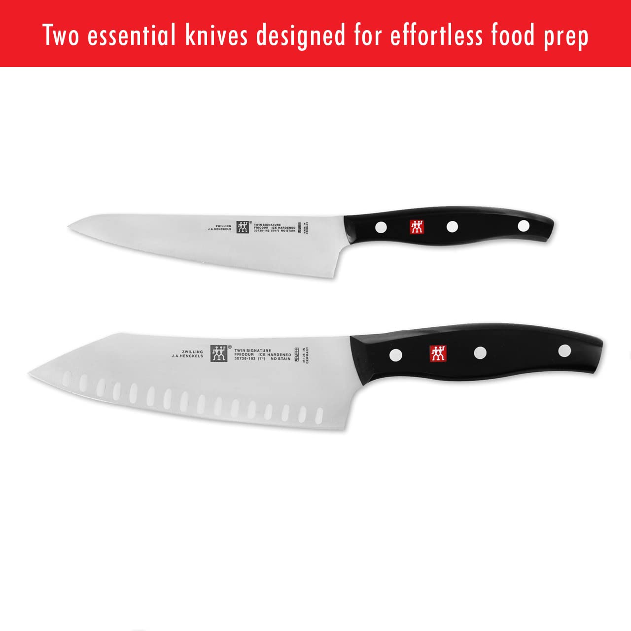 Twin Signature Rock & Chop 2 - Piece German Knife Set | Zigeze