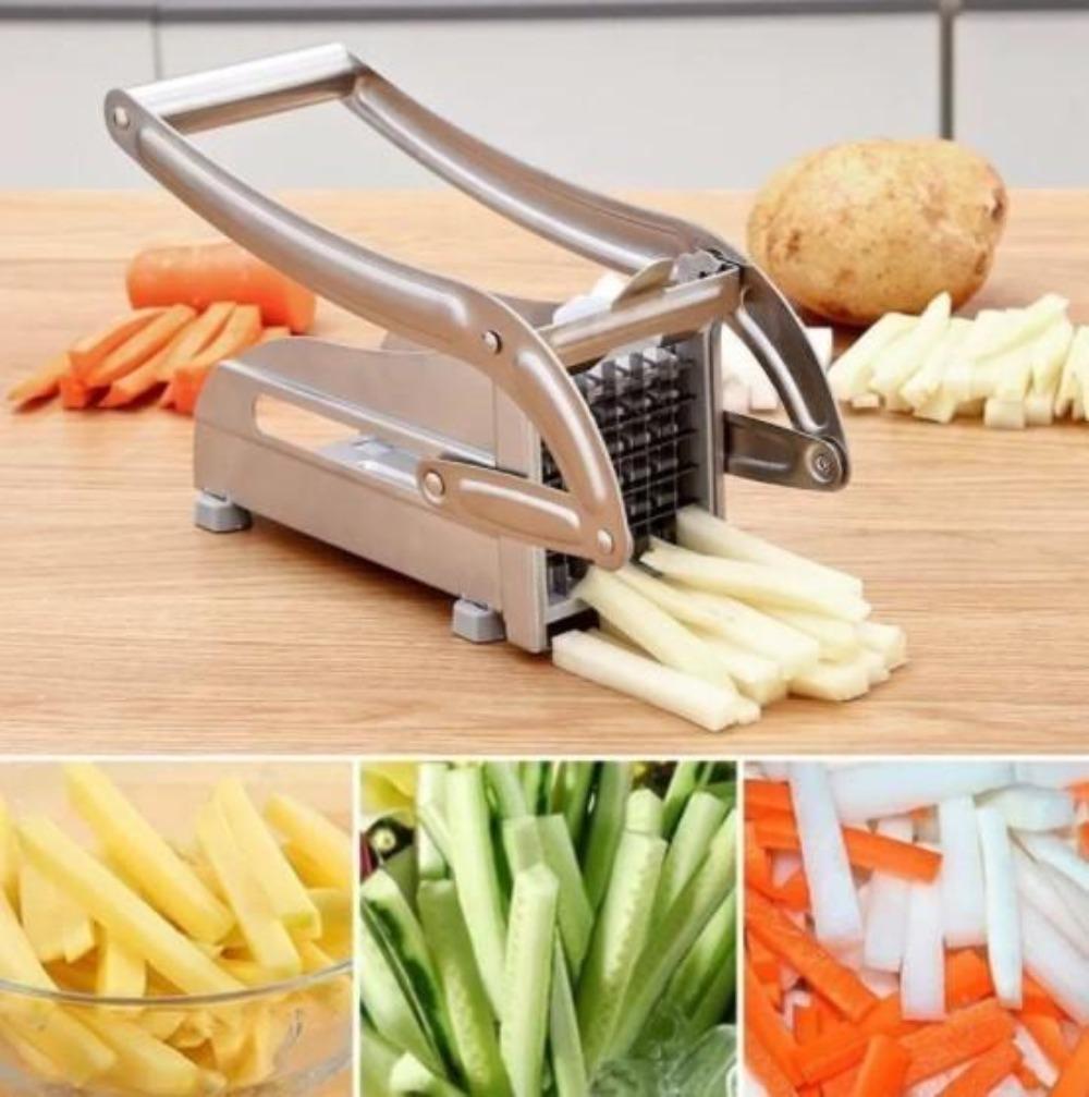 Vegetable and French Fries Cutter, 2 Blades | Zigeze