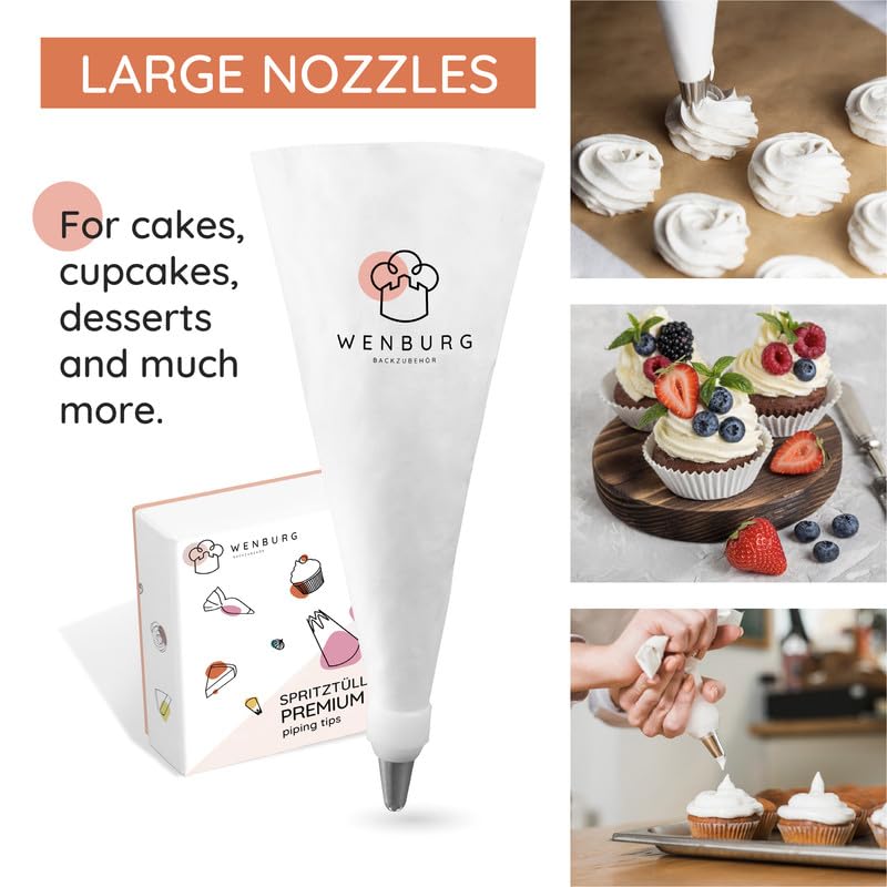 Versatile Large Piping Bags and Tips Set | Zigeze