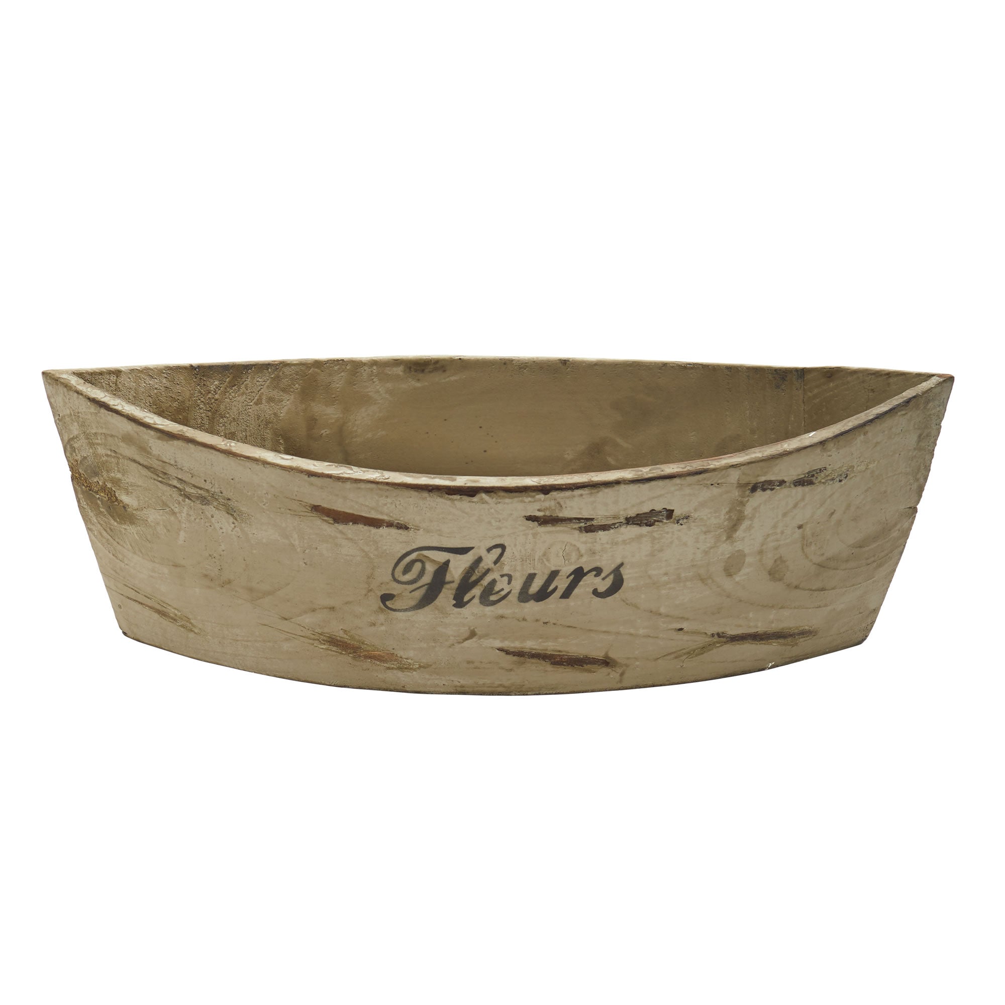 White Washed Natural Wood Planter, Set of 3 | Zigeze