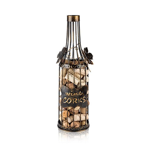 Wine Bottle Cork Holder, Bronze | Zigeze