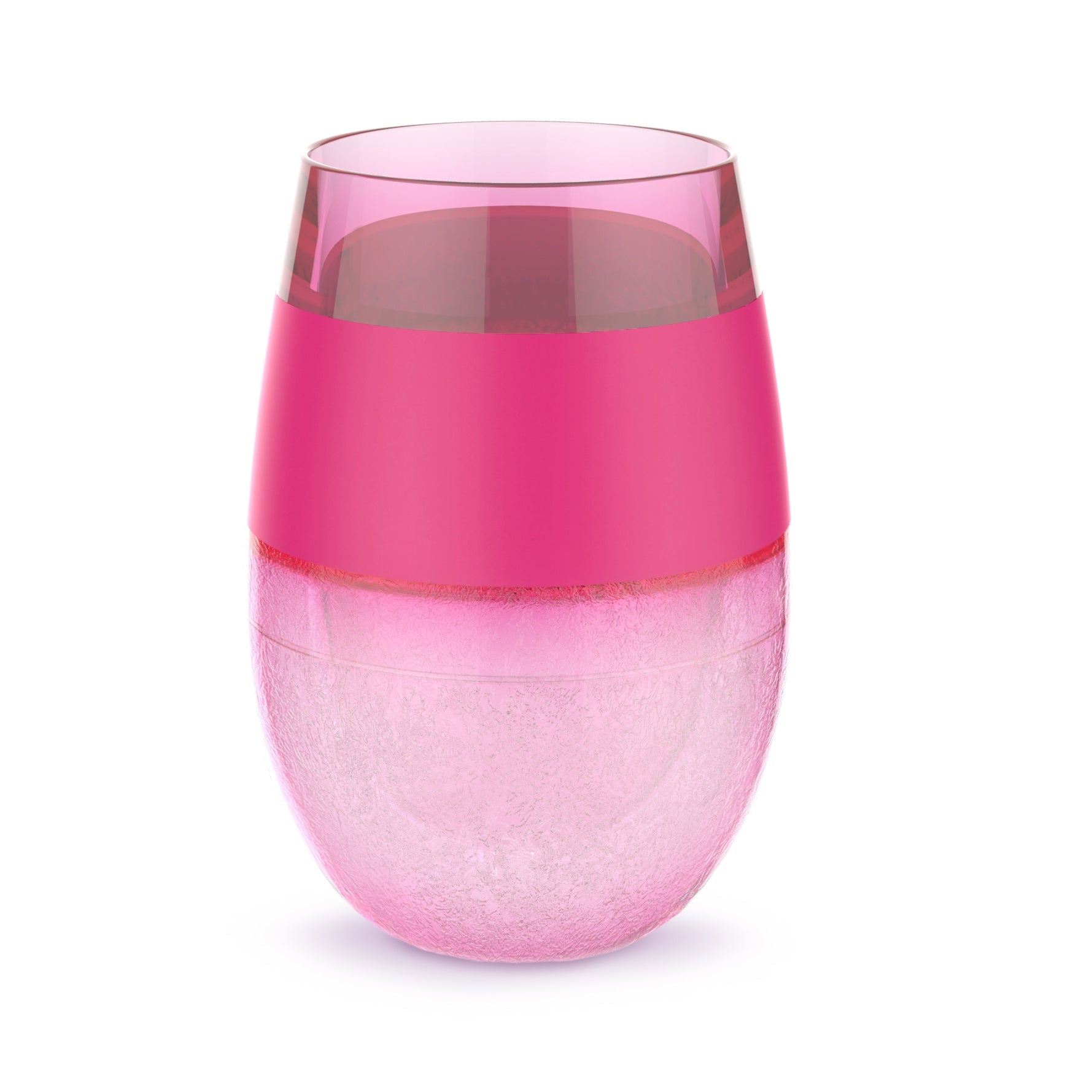 Wine Freeze Cooling Cup in Translucent Magenta | Zigeze