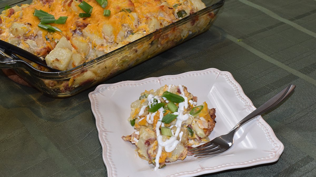 Tasty Loaded Baked Potato Side Dish Casserole - Zigeze