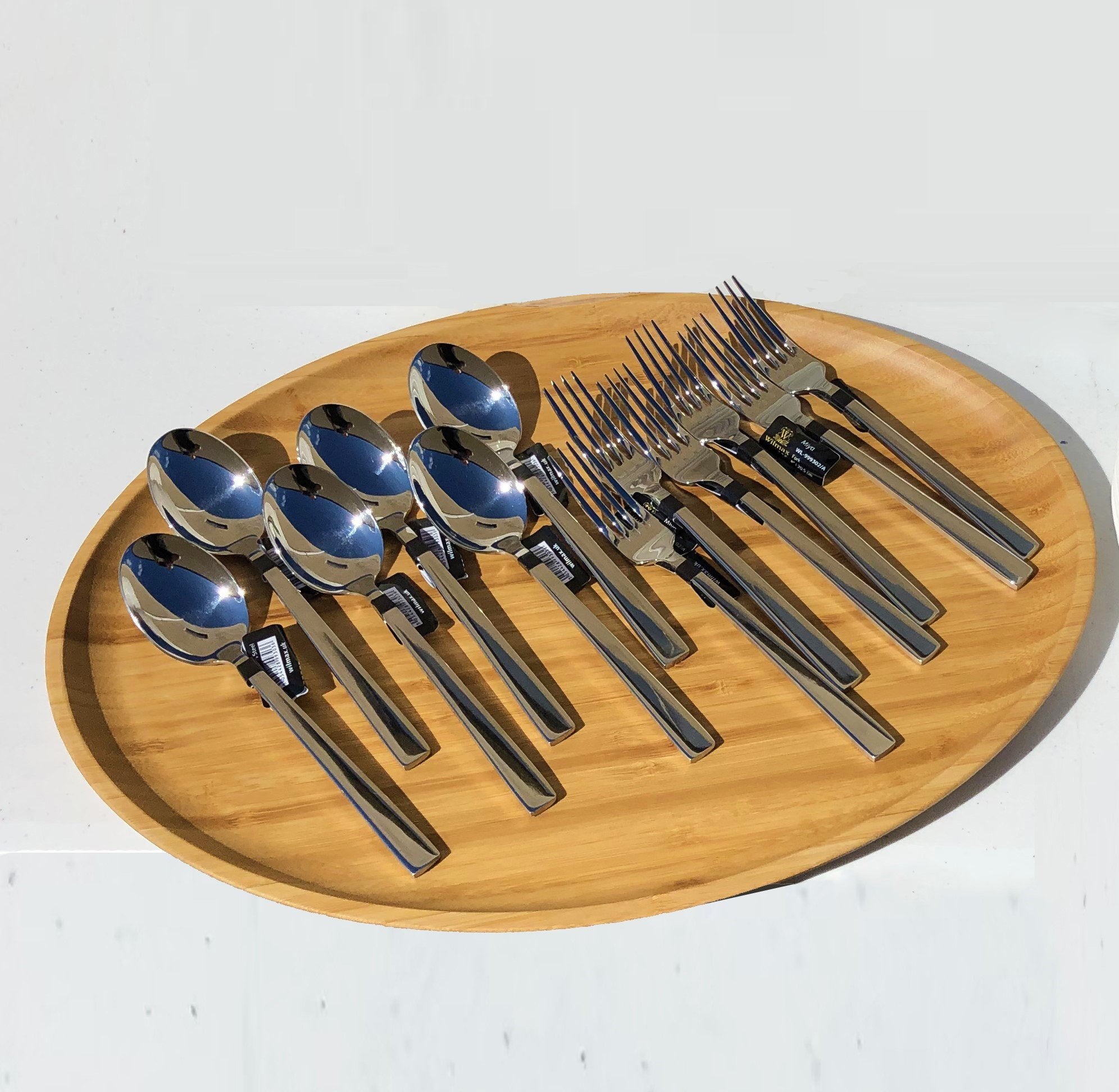 2 - Piece Stainless Square Handle Fork and Knife Set | Zigeze