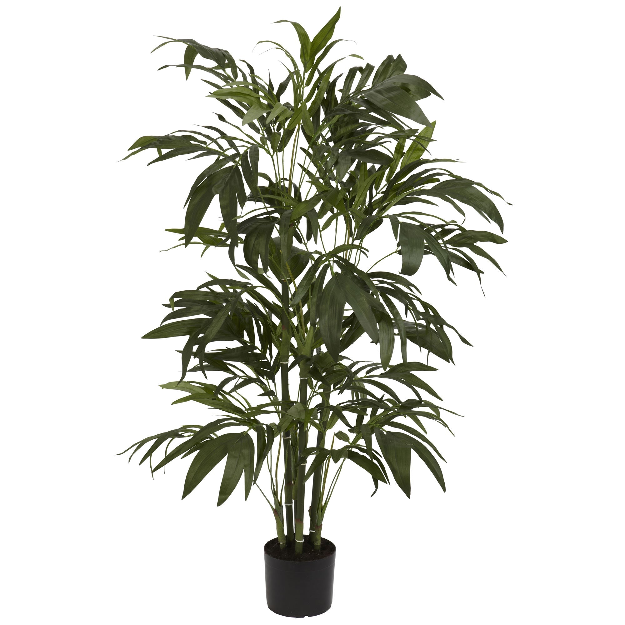 4' Artificial Bamboo Palm Silk Tree with 230 Leaves | Zigeze