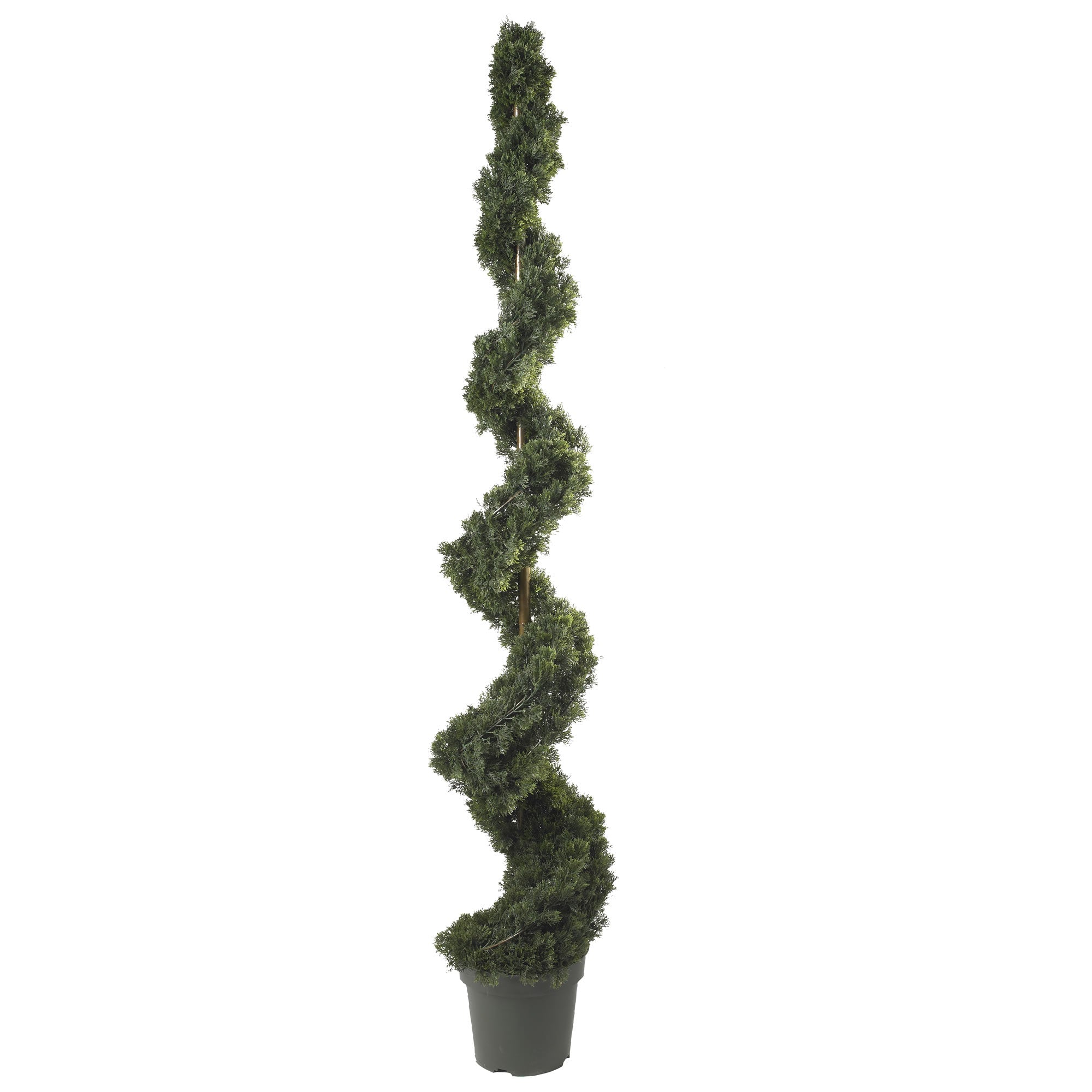6 - Foot Artificial Cedar Spiral Silk Tree with 1,800 Leaves | Zigeze