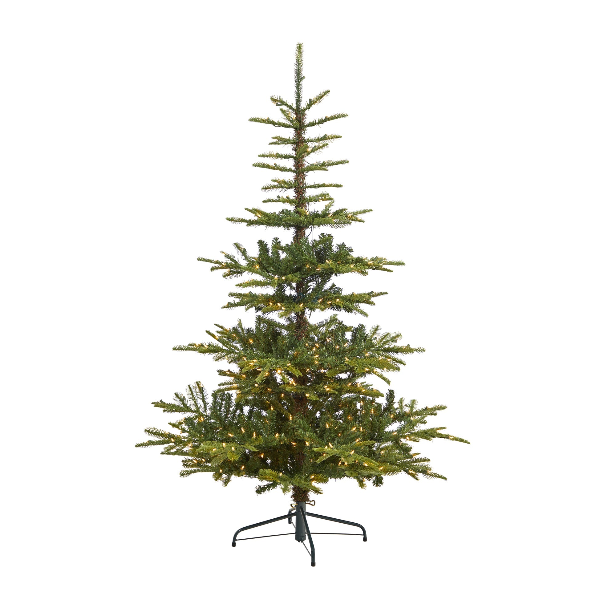 6' Layered Washington Spruce Tree with 350 Lights and 705 Branches | Zigeze