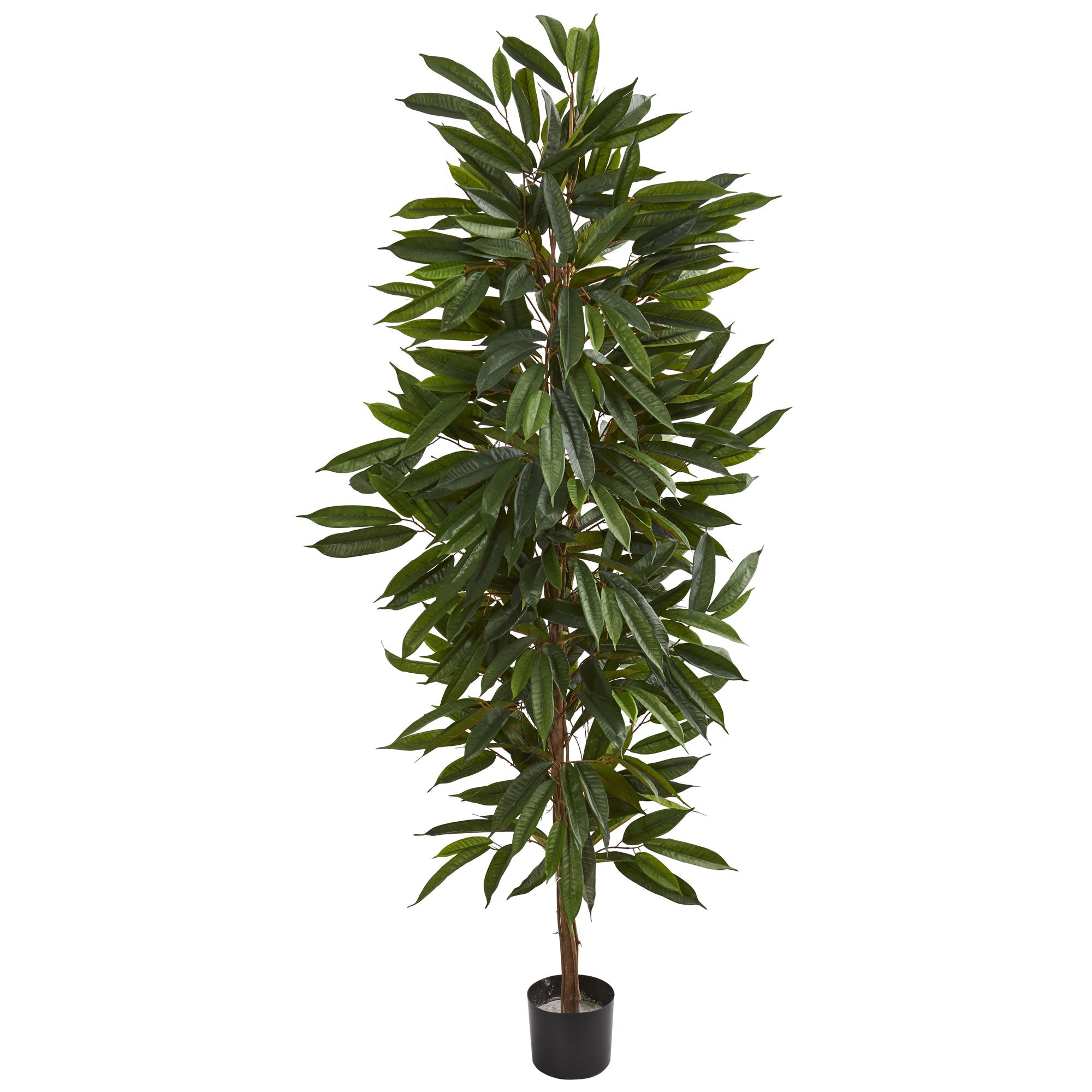 6.5 - Foot Mango Artificial Tree with Dense Cluster of Green Leaves | Zigeze