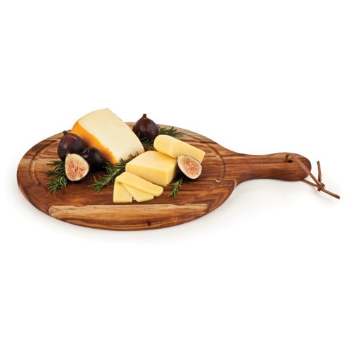 Acacia Wood Artisan Cutting and Cheese Paddle | Zigeze