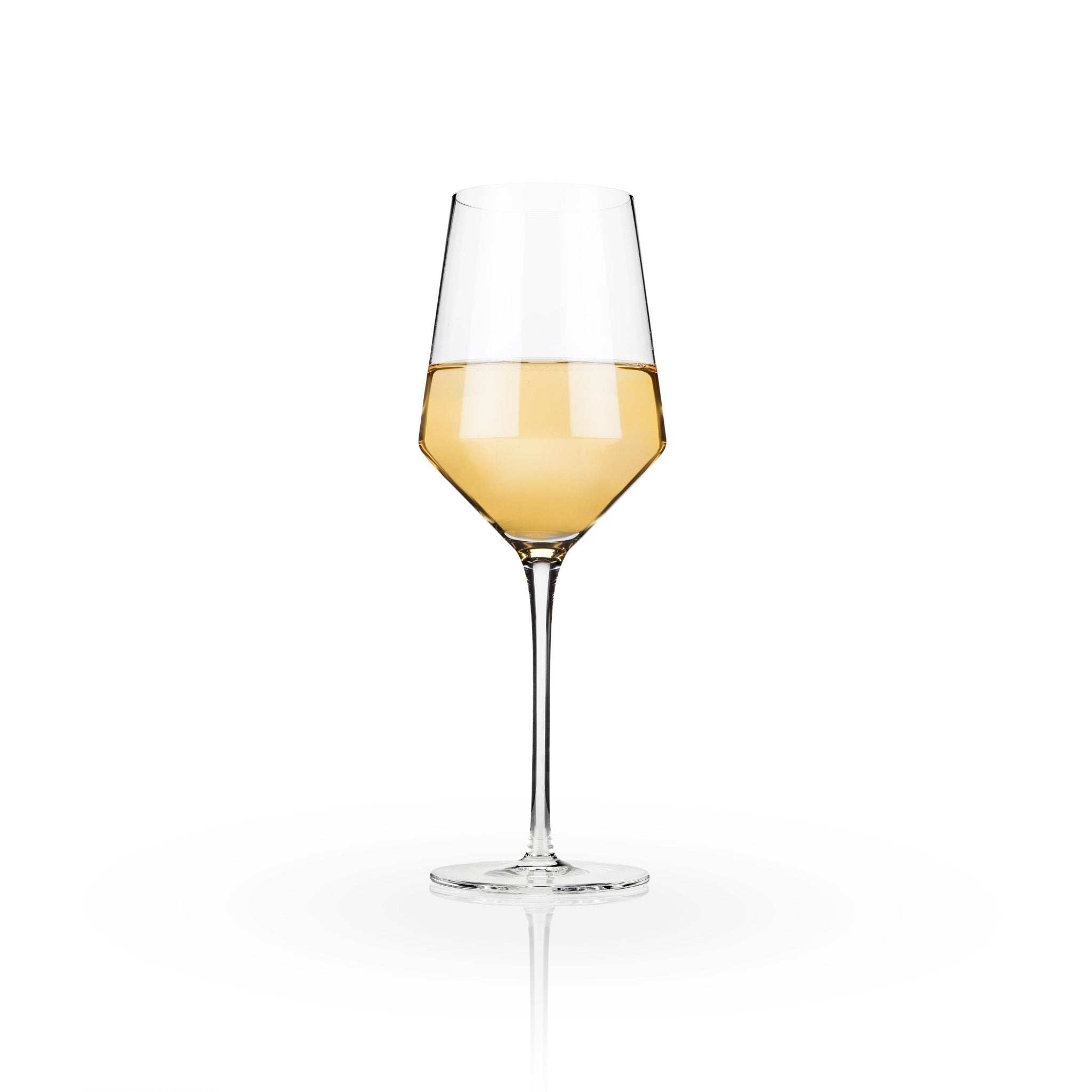 Angled Crystal Chardonnay Glasses | Zigeze