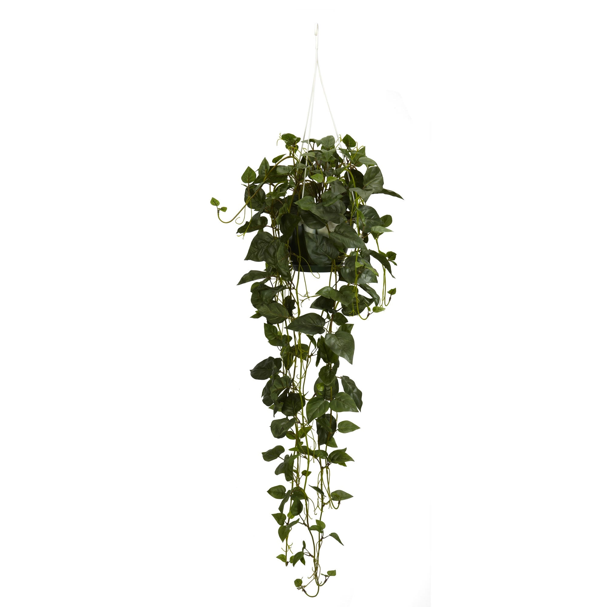 Artificial Philodendron Silk Plant in Hanging Basket | Zigeze