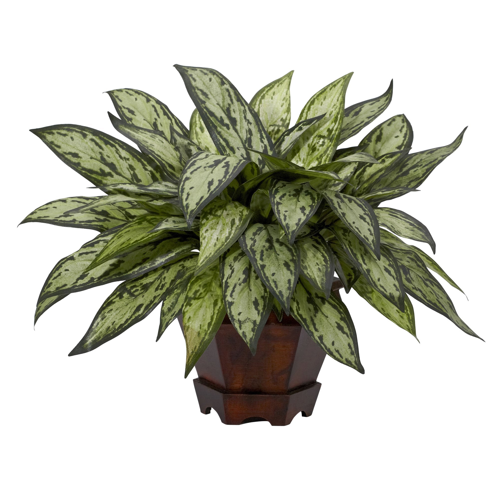 Artificial Triple Silver Queen with Hexagon Vase | Zigeze