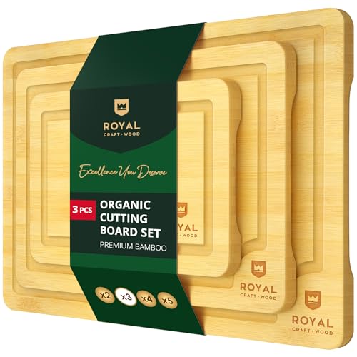 Bamboo Cutting Boards, Set of 3 | Zigeze