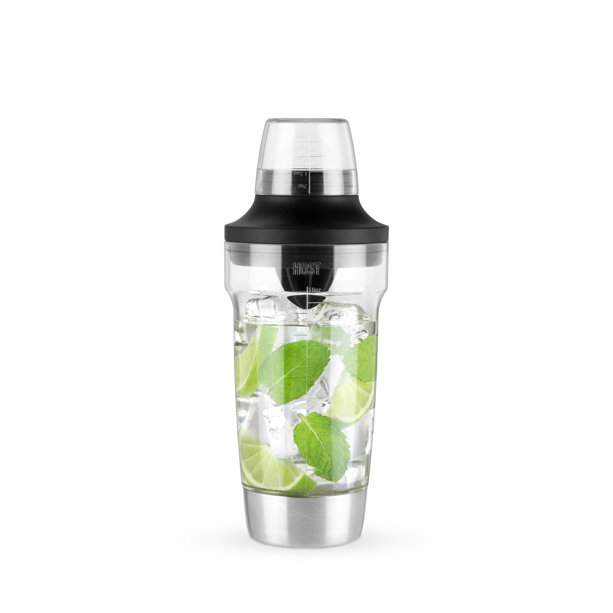 Cocktail Shaker with Built - In Reamer and Strainer | Zigeze