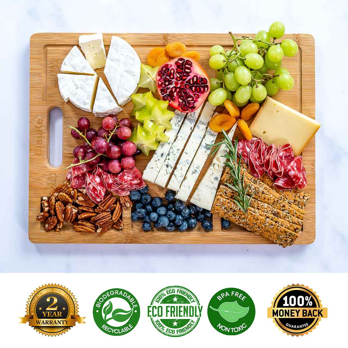 Extra Large Bamboo Cutting and Serving Board | Zigeze
