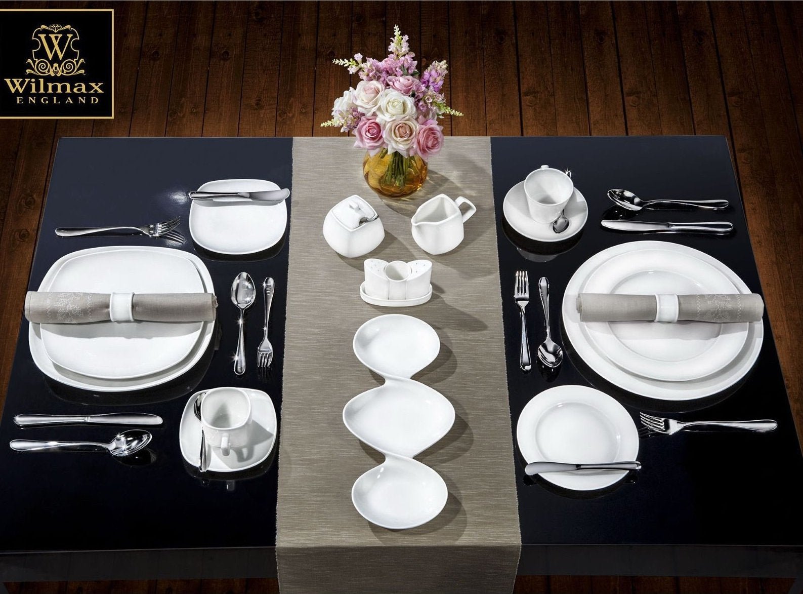 Fine Porcelain Salt & Pepper with Toothpick Holder Set | Zigeze