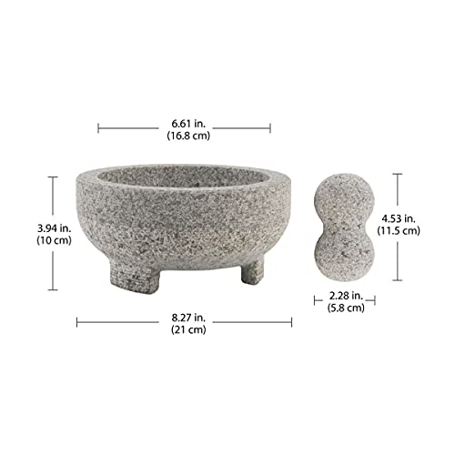 Granite 4 - Cup Molcajete Mortar and Pestle | Zigeze