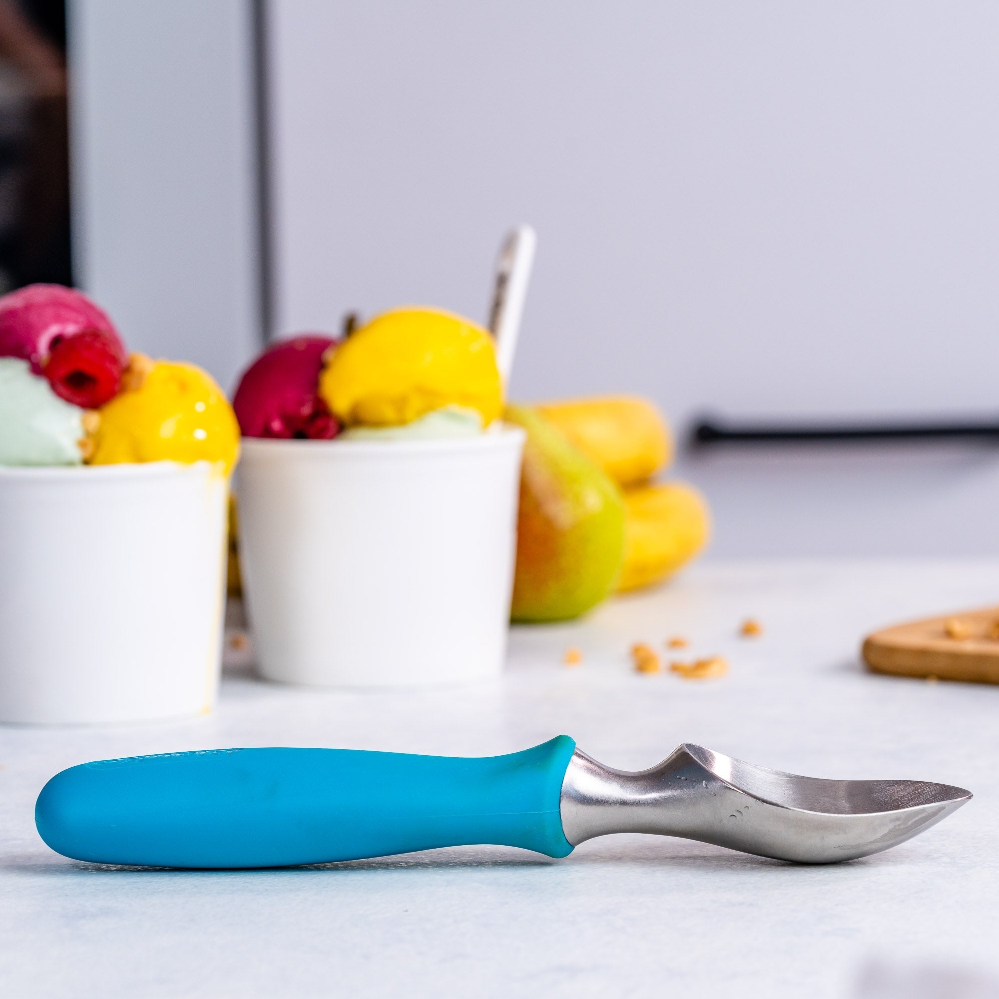 Heavy Duty Multifunctional Ice Cream Scoop, Blue | Zigeze