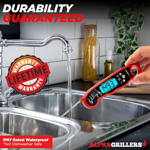 Instant Read Digital Thermometer for Grill and Cooking | Zigeze
