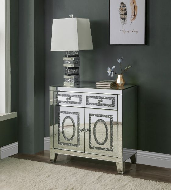 Mirrored and Faux Diamond Cabinet | Zigeze