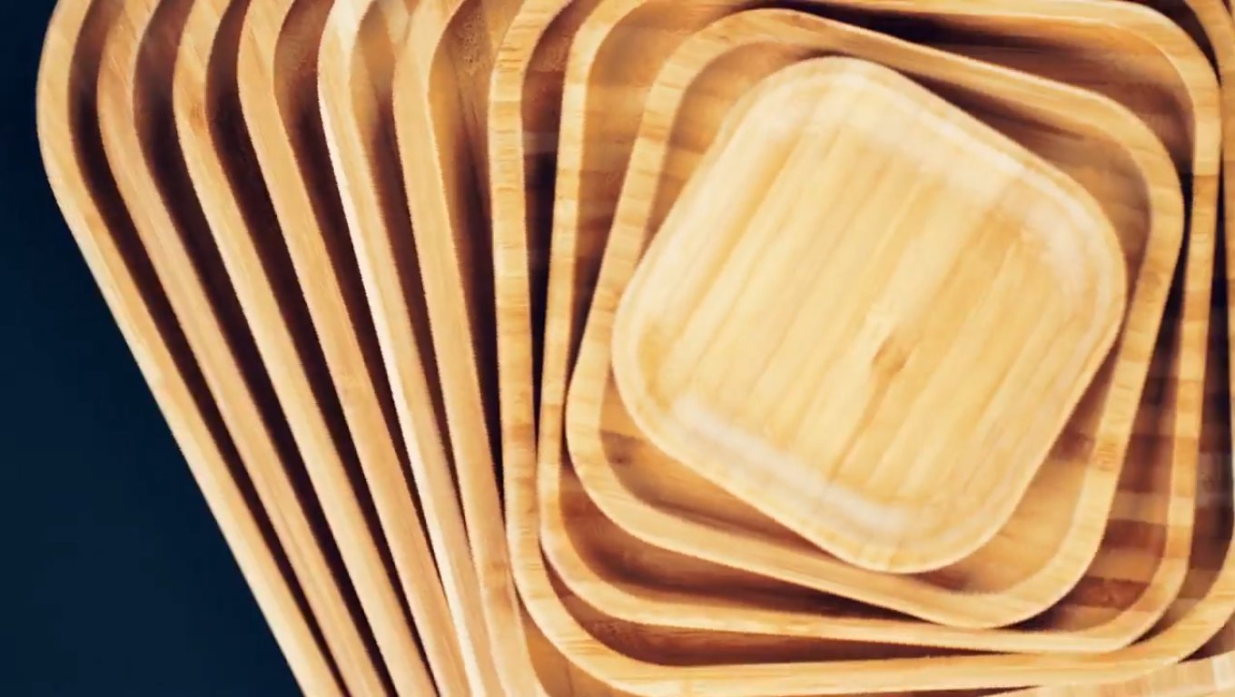 Natural Bamboo Long Serving Boards, Set of 2 | Zigeze